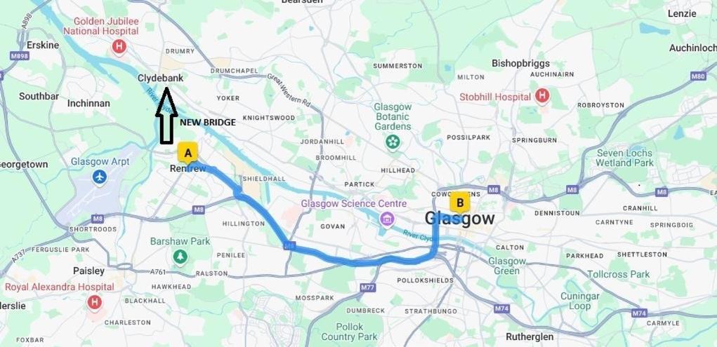 רנפרו Glasgow Apartment Close To The Airport מראה חיצוני תמונה